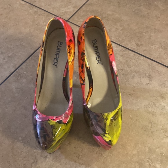 Colorful bumper high heels - Picture 2 of 3